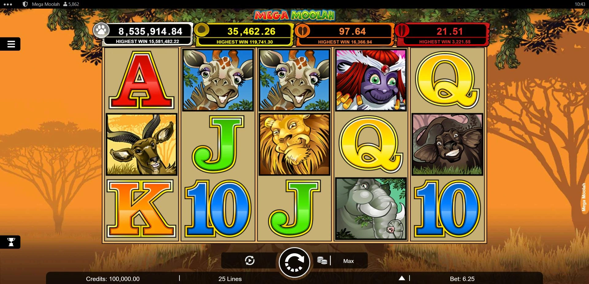 Mega Moolah Slot